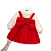 婴儿衣服0女童洋气冬装1-3岁女宝宝秋冬潮流公主裙儿童连衣裙 商品缩略图4
