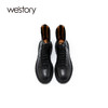 westory2021秋季新款英伦风系带短靴潮流时尚S21DS81281 商品缩略图2