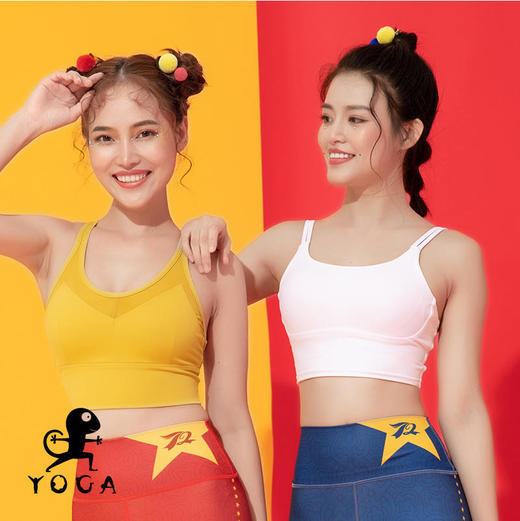【七十二小时发货】壁虎瑜伽【2109SY108】防震吊带背心（有胸垫） 商品图3