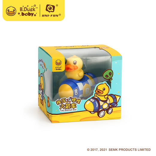 B.DUCK按压惯性火箭车WL-BD038 商品图0