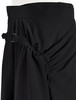 TYNVIE 抽褶设计不对称裙摆半裙-黑色 商品缩略图5