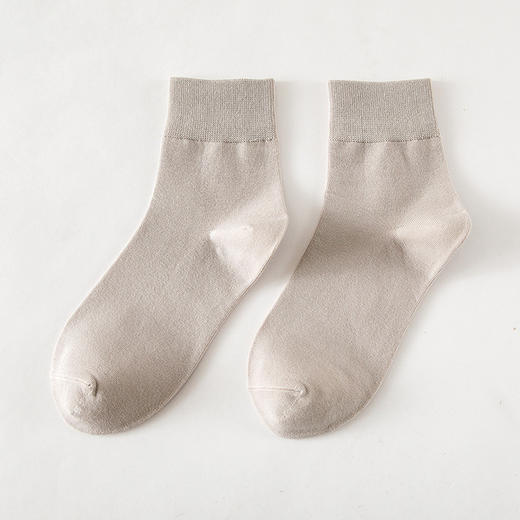 【优选新疆长绒棉】新品纯色中筒袜男女情侣袜紧密赛络纺精梳棉长筒袜商务休闲袜潮袜子 商品图11