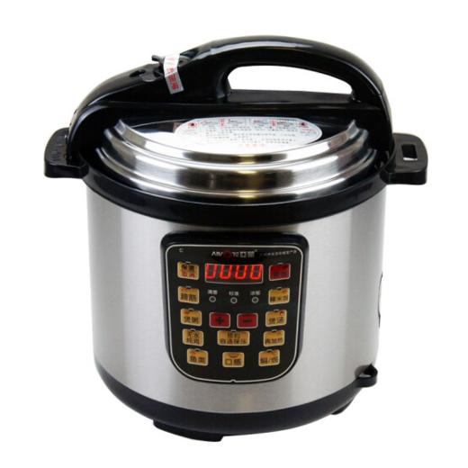 亚蒙 电压力锅 D6C 1000W 多功能电压力锅 家用不锈钢高压锅 双内胆不粘锅 加宽中环 （业务通知下架） 商品图0