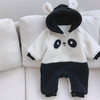 韩版童装冬款ins婴童连体衣冬装婴儿毛毛衣宝宝加厚卡通毛绒爬服 商品缩略图0