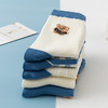 【5双装】秋冬新款袜子女士中筒袜蓝色小熊学院风长筒袜精梳棉日系潮流袜子 商品缩略图2