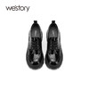 westory2021秋季新款英伦风系带厚底小皮鞋粗跟单鞋S21CM36291 商品缩略图2