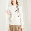 famecoco范可儿米白色针织衫女冬季温柔气质羊毛衫F218DC005 商品缩略图0