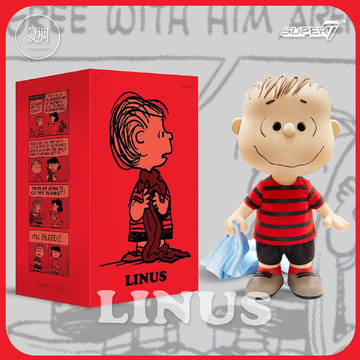 现货 Super7 超大 莱纳斯 花生漫画 史努比 Peanuts 摆件 复古 经典 潮流玩具 商品图5