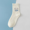【5双装】秋冬新款袜子女士中筒袜蓝色小熊学院风长筒袜精梳棉日系潮流袜子 商品缩略图9