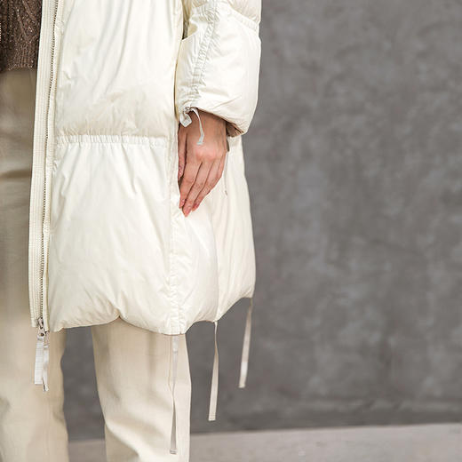 Famecoco范可儿白鸭绒羽绒服女秋冬面包服宽松加厚F218AD018 商品图4