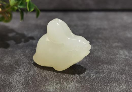【御珠宫坊】羊脂白玉兔子挂件 商品图1