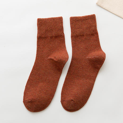 【糖果系列5双装】秋冬季新款袜子女士纯色棉袜高罗口女袜中筒袜ins潮流日系短筒袜 商品图4
