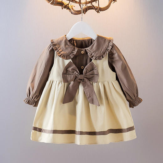 女童洋气秋装套装小裙子宝宝学院风公主连衣裙秋季婴儿一周岁衣服 商品图1