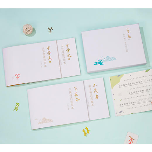 【适合5-10岁】一字一趣全4册 我的第一套书写礼盒 甲骨文汉字思维本 小读者 飞花令 商品图5