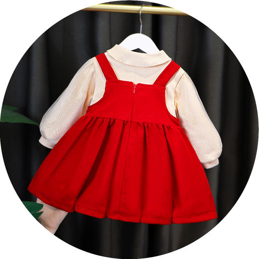 婴儿衣服0女童洋气冬装1-3岁女宝宝秋冬潮流公主裙儿童连衣裙 商品图3