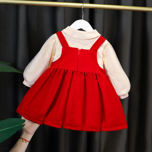 婴儿衣服0女童洋气冬装1-3岁女宝宝秋冬潮流公主裙儿童连衣裙 商品图1
