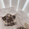 女童格子短裙秋季套装21新韩版洋气宝宝jk学院风制服白衬衫三件套 商品缩略图3