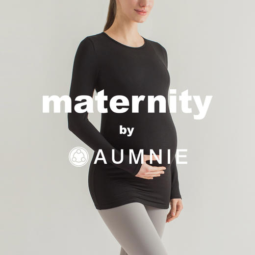 孕妇圆领舒适弹力长袖T恤 / Maternity Soft Stretch Long Sleeve Tee 商品图0