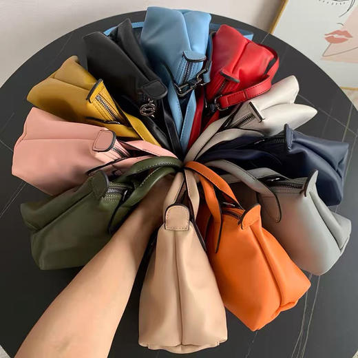 小羊皮mini迷你饺子包手提包 商品图1