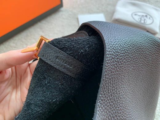 H菜篮子手缝蜡线-黑色金扣 商品图5