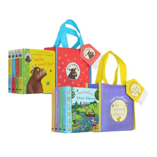 【宝莉爹书单·0-5岁】「礼品手提袋纸板书8册」 咕噜牛作者&绘者 Julia Donaldson / Axel Scheffler联手创作 幼儿启蒙认知+英语启蒙必备 商品图0