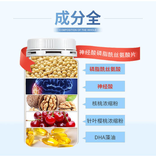 美国原装进口神经酸磷脂酰丝氨酸片 商品图1