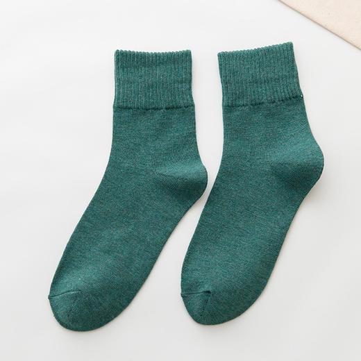 【糖果系列5双装】秋冬季新款袜子女士纯色棉袜高罗口女袜中筒袜ins潮流日系短筒袜 商品图11
