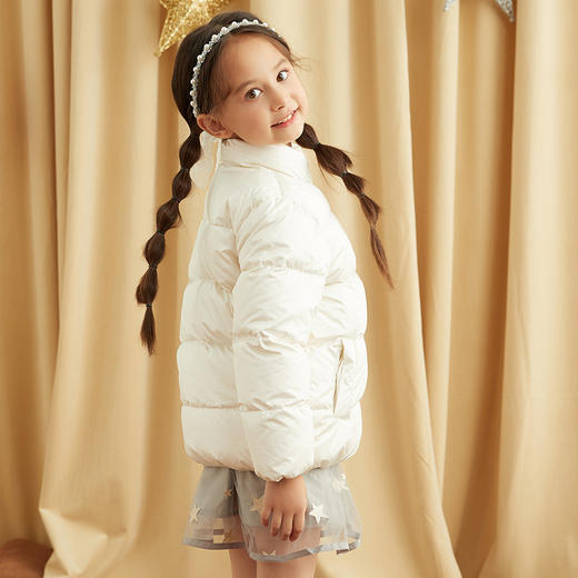 【童装90白鹅绒羽绒服】21年秋冬新品女童羽绒服90白鹅绒保暖外套 商品图5