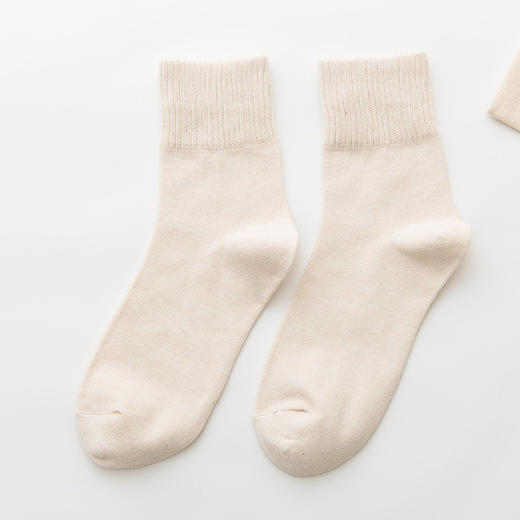 【糖果系列5双装】秋冬季新款袜子女士纯色棉袜高罗口女袜中筒袜ins潮流日系短筒袜 商品图13