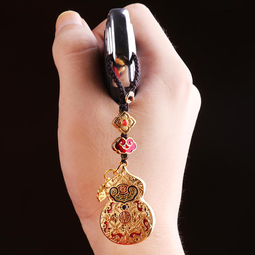 【黄铜古法镀金葫芦挂饰】 商品图7