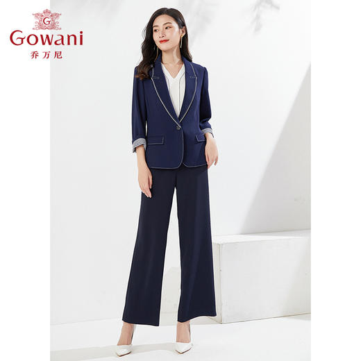 乔万尼新品西装外套修身显瘦收腰干练设计EI3B202 商品图1