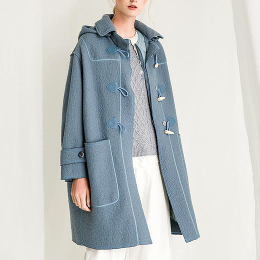 famecoco范可儿毛呢套装两件套羽绒内胆女款F218AI001 商品图3