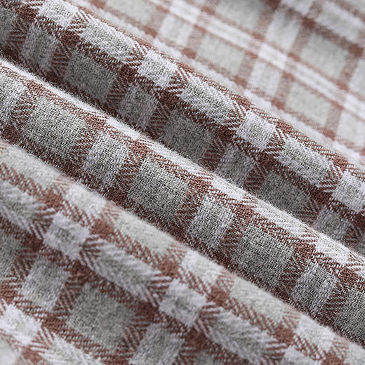 Famecoco范可儿法式百搭长袖格纹衬衫女蝴蝶结翻领衬衣F218BA001 商品图4