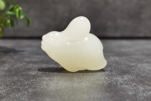 【御珠宫坊】羊脂白玉兔子挂件 商品图0