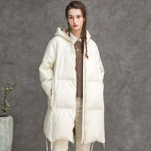 Famecoco范可儿白鸭绒羽绒服女秋冬面包服宽松加厚F218AD018 商品图3