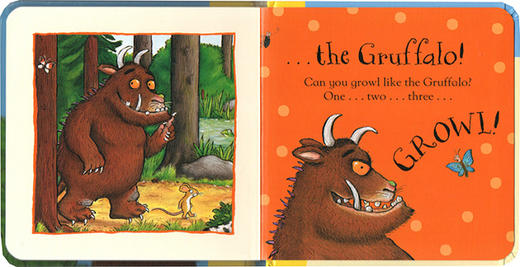 【宝莉爹书单·0-5岁】「礼品手提袋纸板书8册」 咕噜牛作者&绘者 Julia Donaldson / Axel Scheffler联手创作 幼儿启蒙认知+英语启蒙必备 商品图3