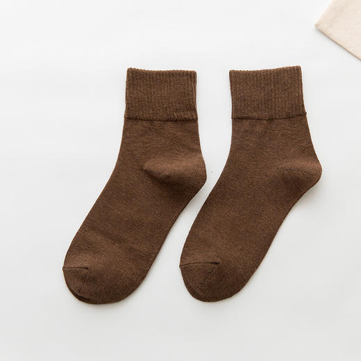 【糖果系列5双装】秋冬季新款袜子女士纯色棉袜高罗口女袜中筒袜ins潮流日系短筒袜 商品图9