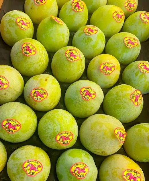 美国绿宝石恐龙蛋单果约100g左右翡翠一样的肉感脆甜可口表皮果粉足