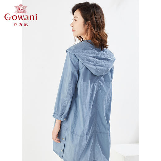 乔万尼新品衣休闲中长款外套宽松版型EI3A185 商品图3
