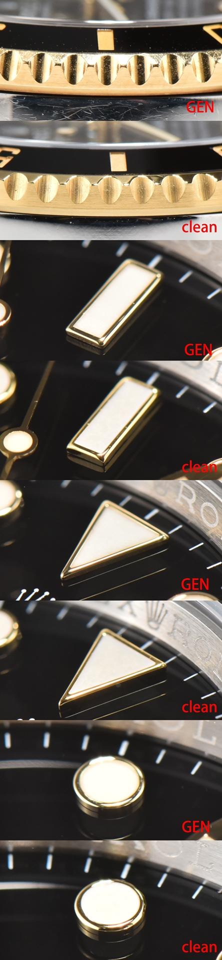 C厂 【V4版间金】Rolex劳力士潜航者型系列116613-LN-97203 黑盘腕表(间金黑水鬼) 商品图2