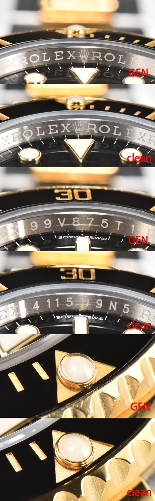 C厂 【V4版间金】Rolex劳力士潜航者型系列116613-LN-97203 黑盘腕表(间金黑水鬼) 商品图6