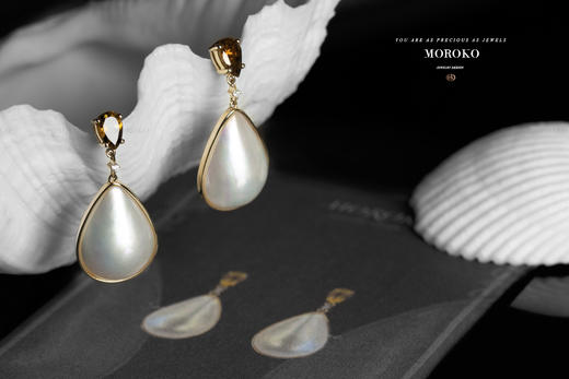 落月 | 彩宝耳钉 商品图3