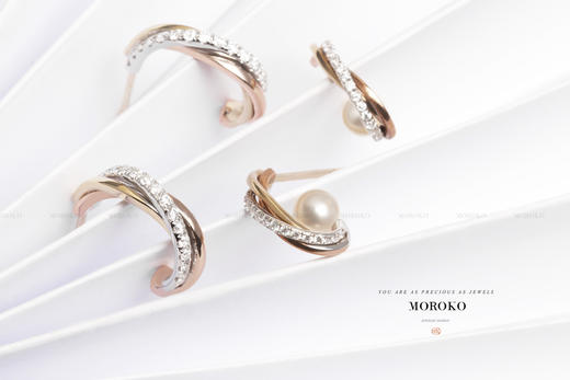 堇年·三色金 | 马贝耳钉 商品图6