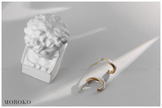 堇年·三色金 | 马贝耳钉 商品图13