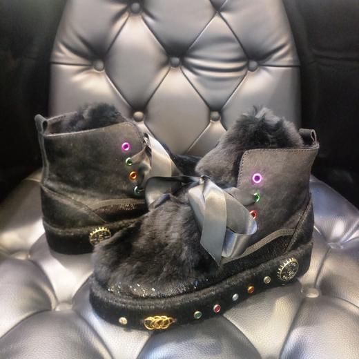 LFGJ 3832时尚潮流马毛/兔毛休闲鞋 商品图3