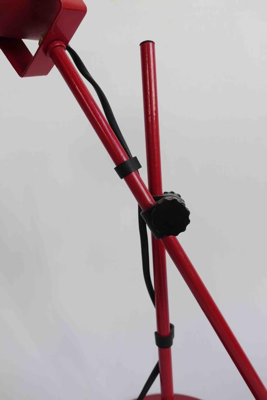 意大利中古长臂台灯 正红色 商品图7