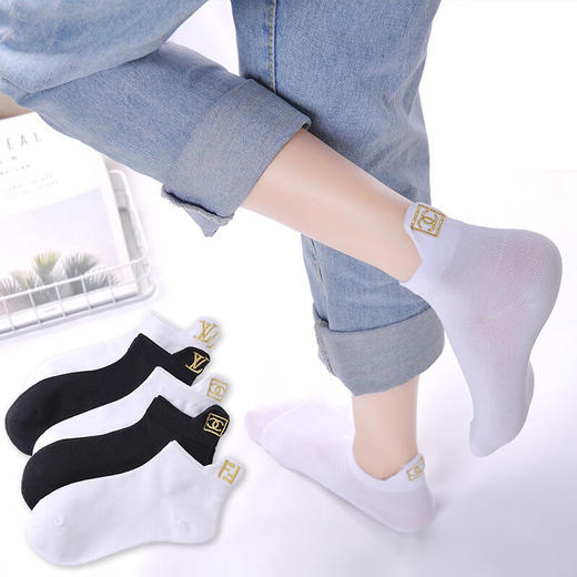 🎁VIP礼品-小香家/古驰家/女士纯棉船袜 商品图3