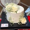 纯白鲜花蛋糕（鲜花根据当天花材随机搭配)提前1天预定 商品缩略图0