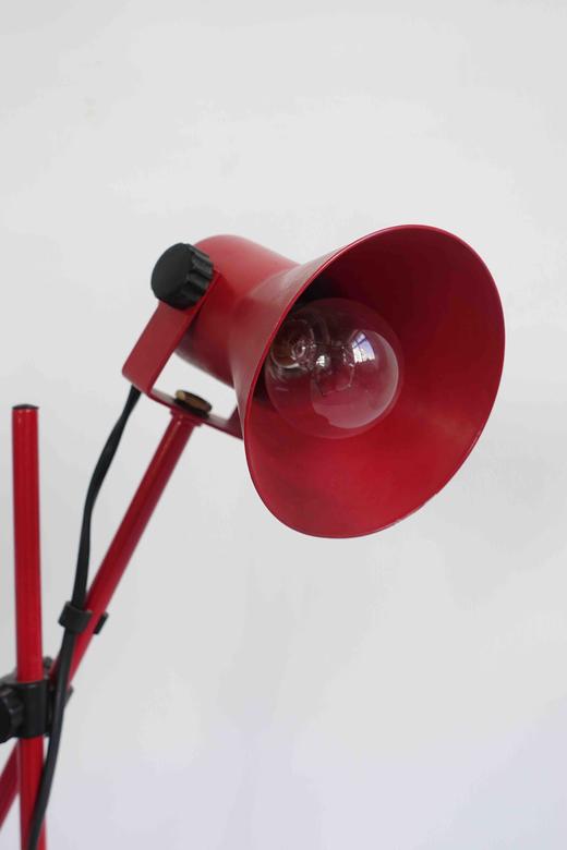 意大利中古长臂台灯 正红色 商品图4