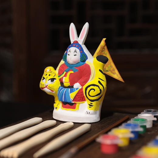 印象唯物非遗手作系列《丹霞玉塑琢兔爷儿》 商品图3